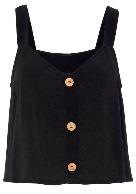 Vivance Crop-Top mit Zierknöpfen, luftiges Sommertop günstig online kaufen