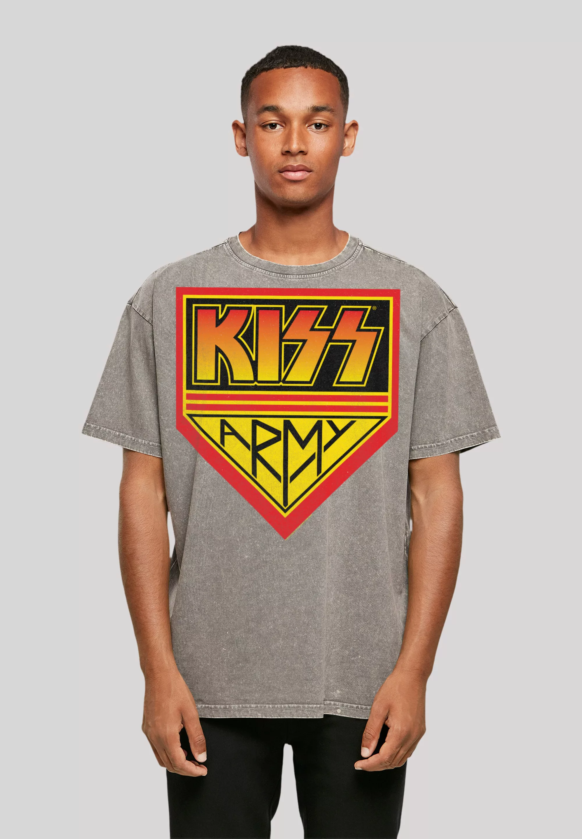 F4NT4STIC T-Shirt "Kiss Rock Band Army Logo", Premium Qualität, Musik, By R günstig online kaufen