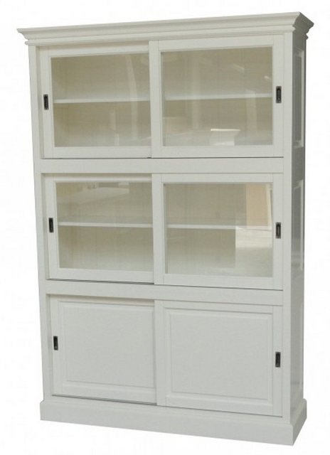 Casa Padrino Buffet Großer Shabby Chic Landhaus Stil Schrank mit 3 Türen - günstig online kaufen