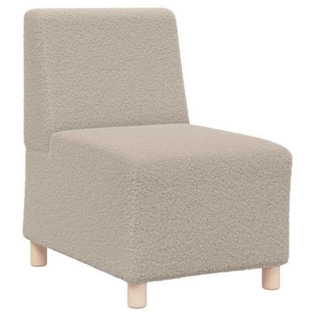 vidaXL Sofa Sessel Hellgrau 55 cm Stoff in Lammwolloptik günstig online kaufen