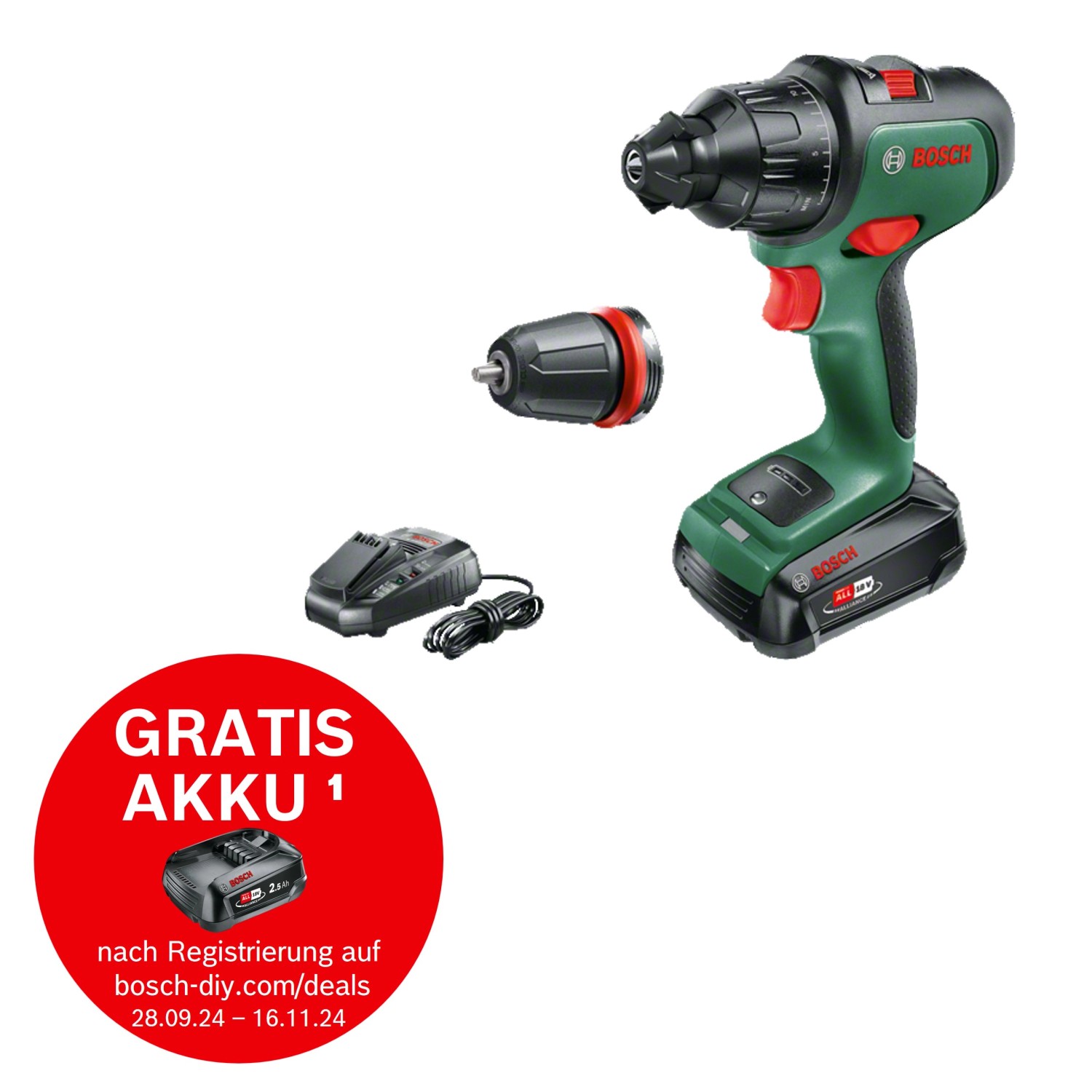 Bosch 18 V Akku-Schlagbohrschrauber AdvancedImpact 18 inkl. 2,5 Ah Akku günstig online kaufen