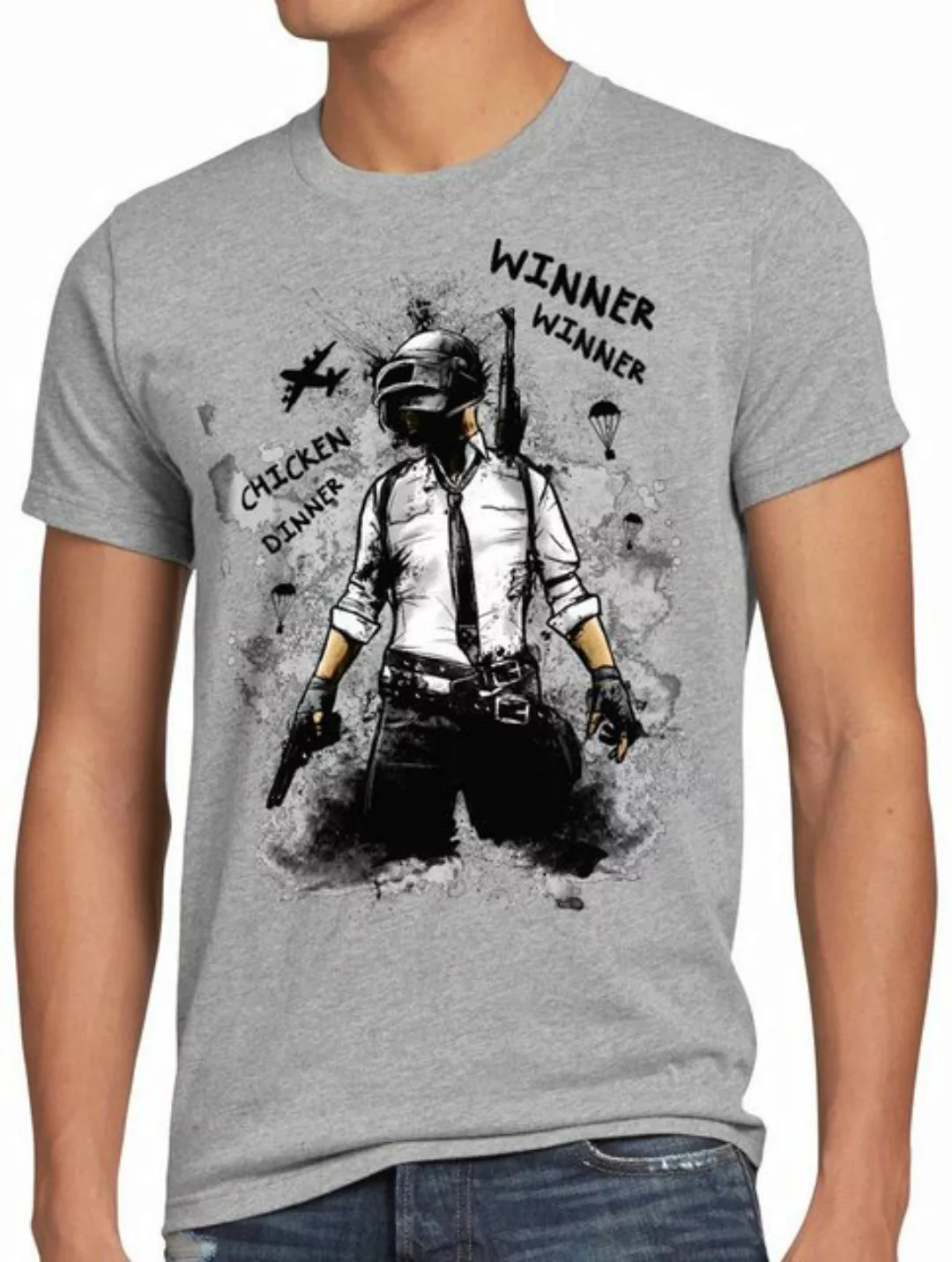 Print-Shirt Herren T-Shirt Winner Gefecht battle royale pvp multiplayer onl günstig online kaufen