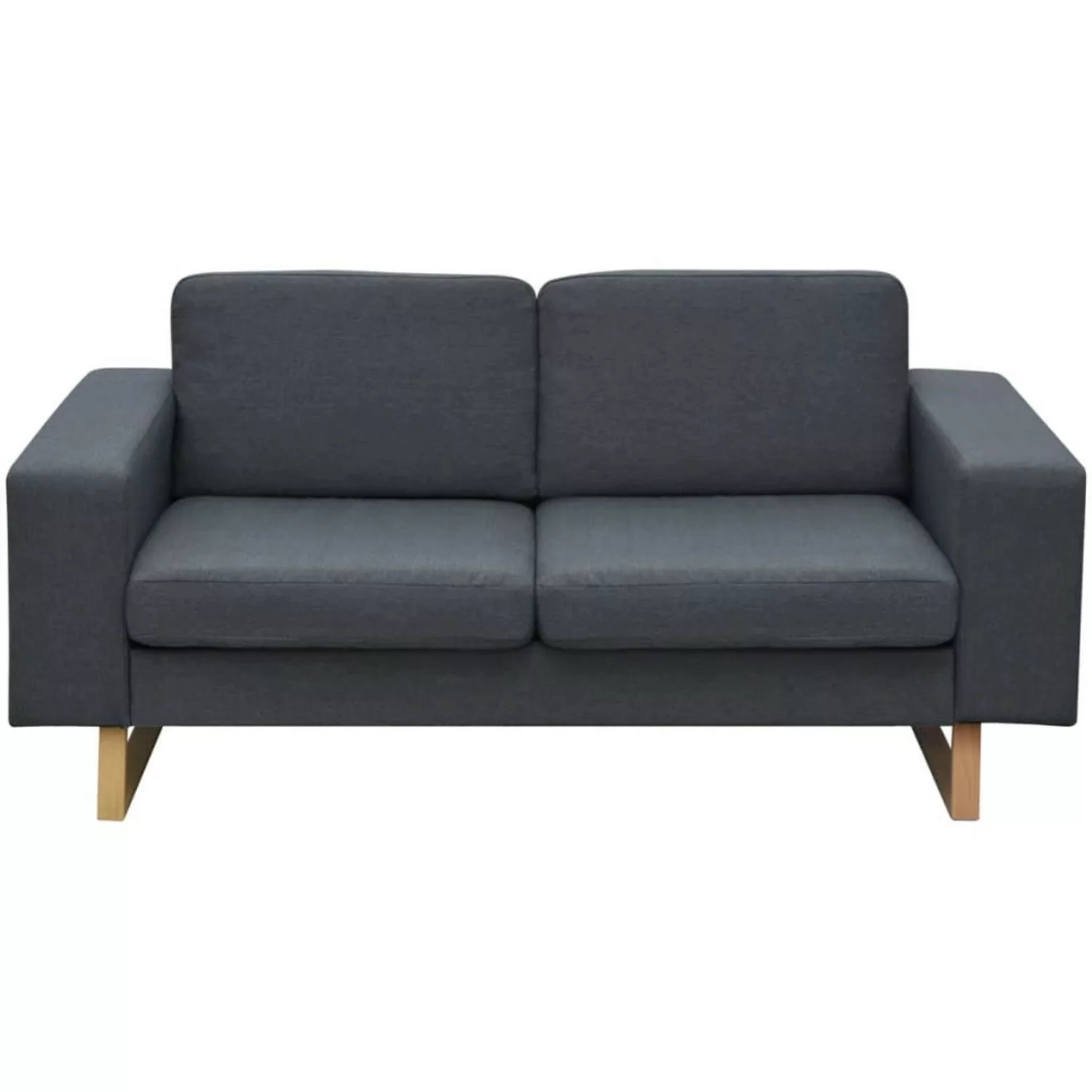 2-sitzer Sofa Stoff Dunkelgrau günstig online kaufen