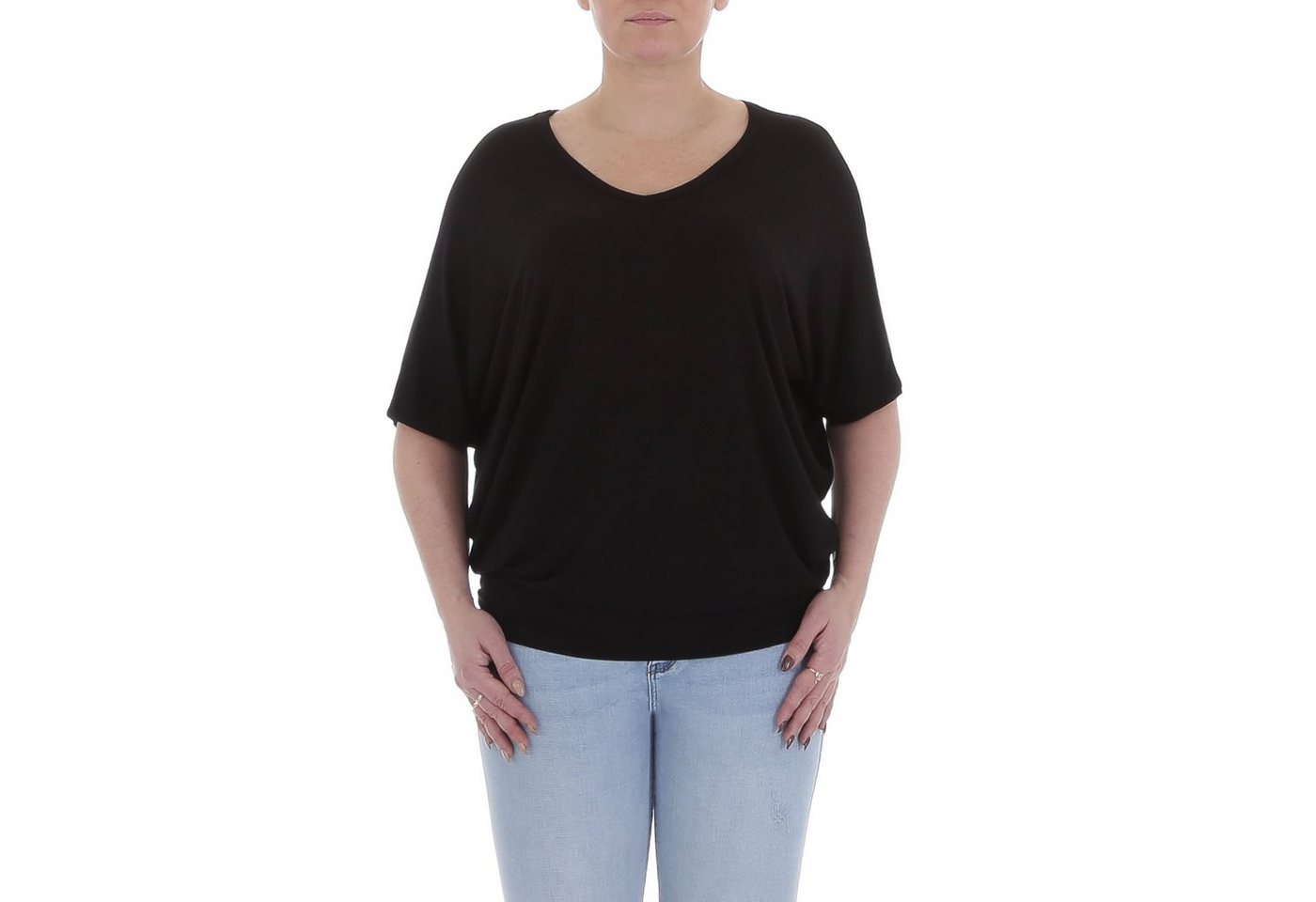 Ital-Design T-Shirt Damen Freizeit (85915847) T-Shirt in Schwarz günstig online kaufen