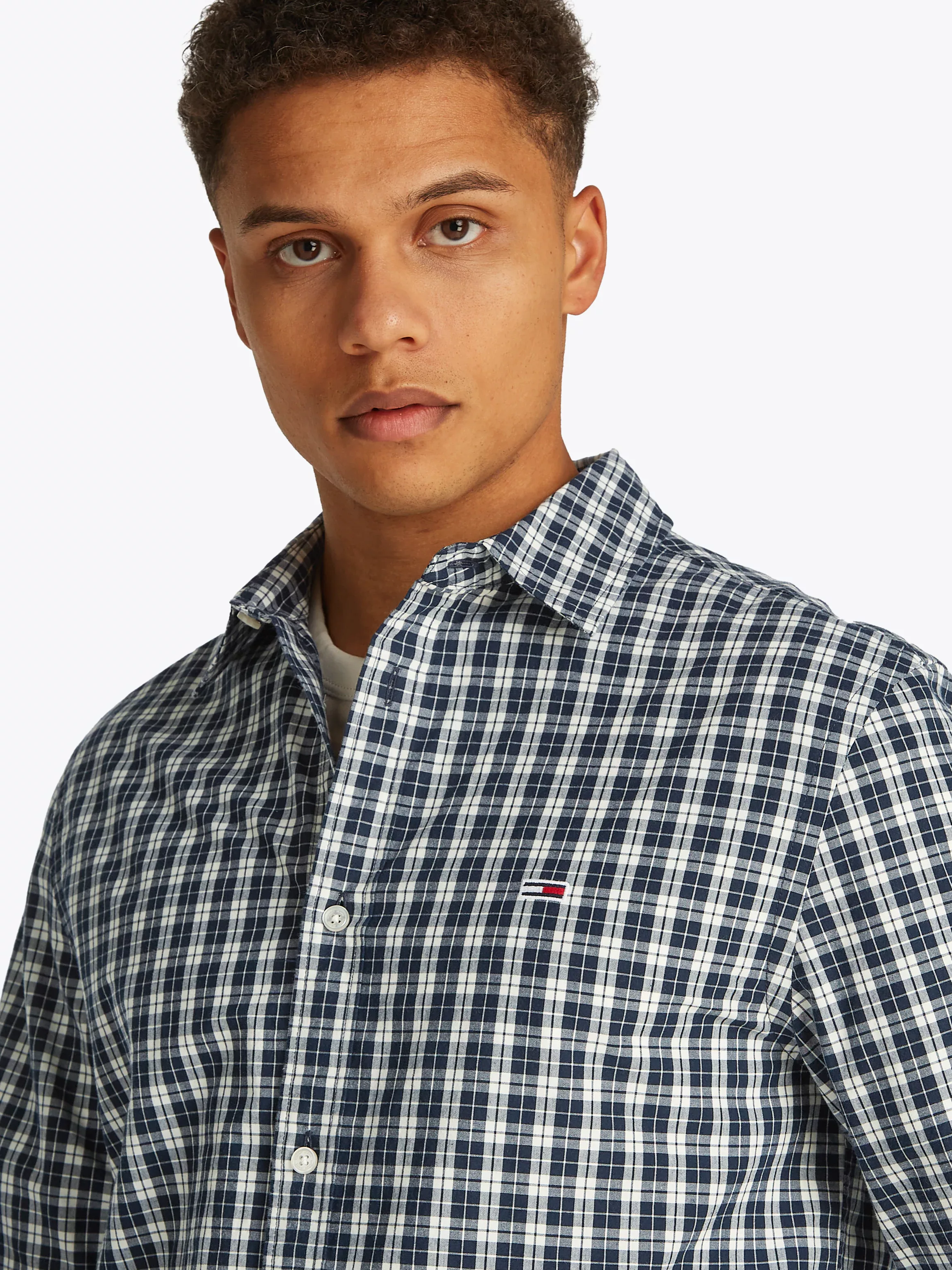 Tommy Jeans Langarmhemd "TJM REG POPLIN CHECK LS SHIRT" günstig online kaufen