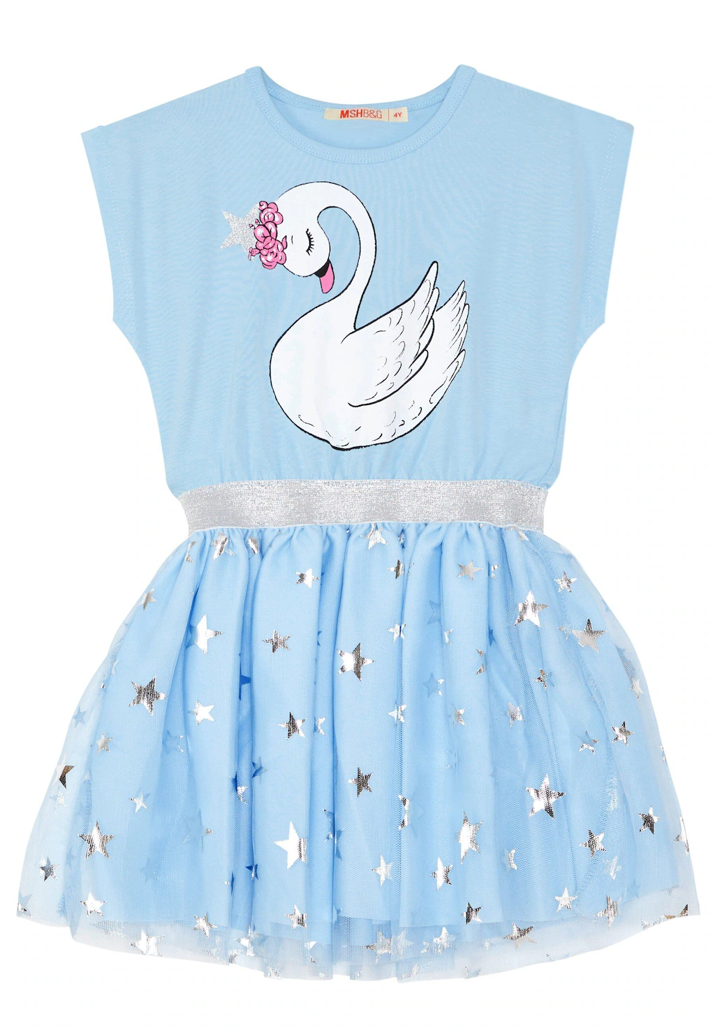 Denokids Cocktailkleid "Swan&Stars", mit Schwanen Print günstig online kaufen