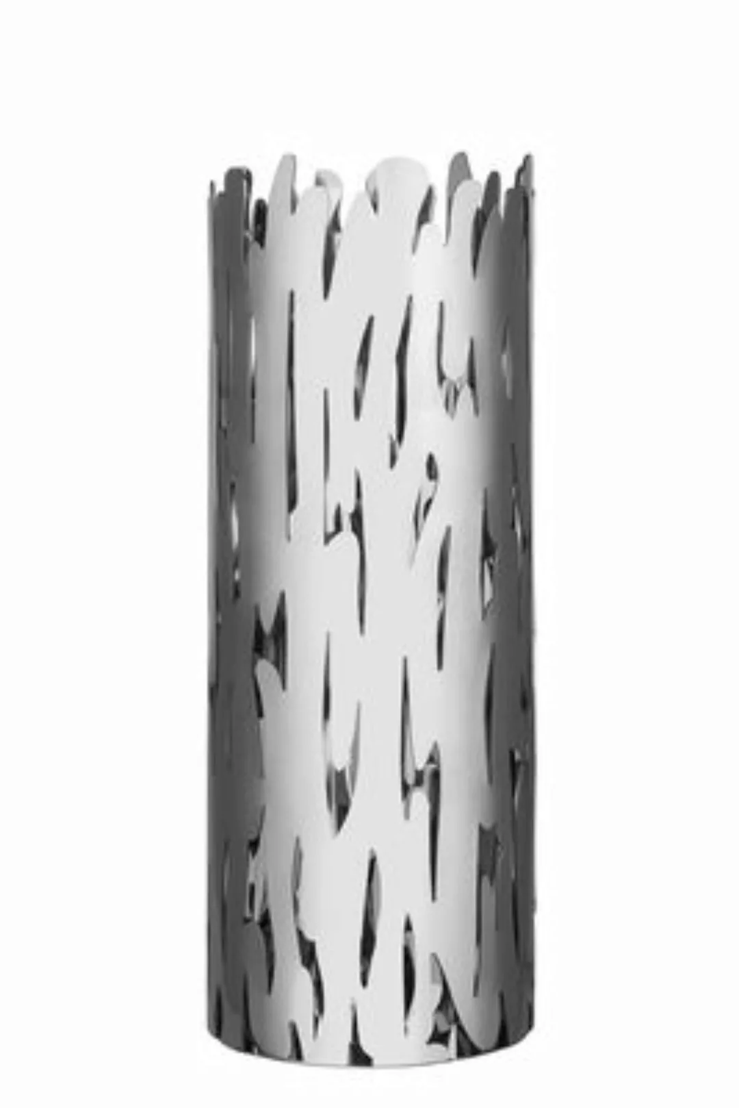 Alessi - Bark Vase - edelstahl 18/10/glänzend poliert/H 28cm, Ø 10,5cm/Glas günstig online kaufen