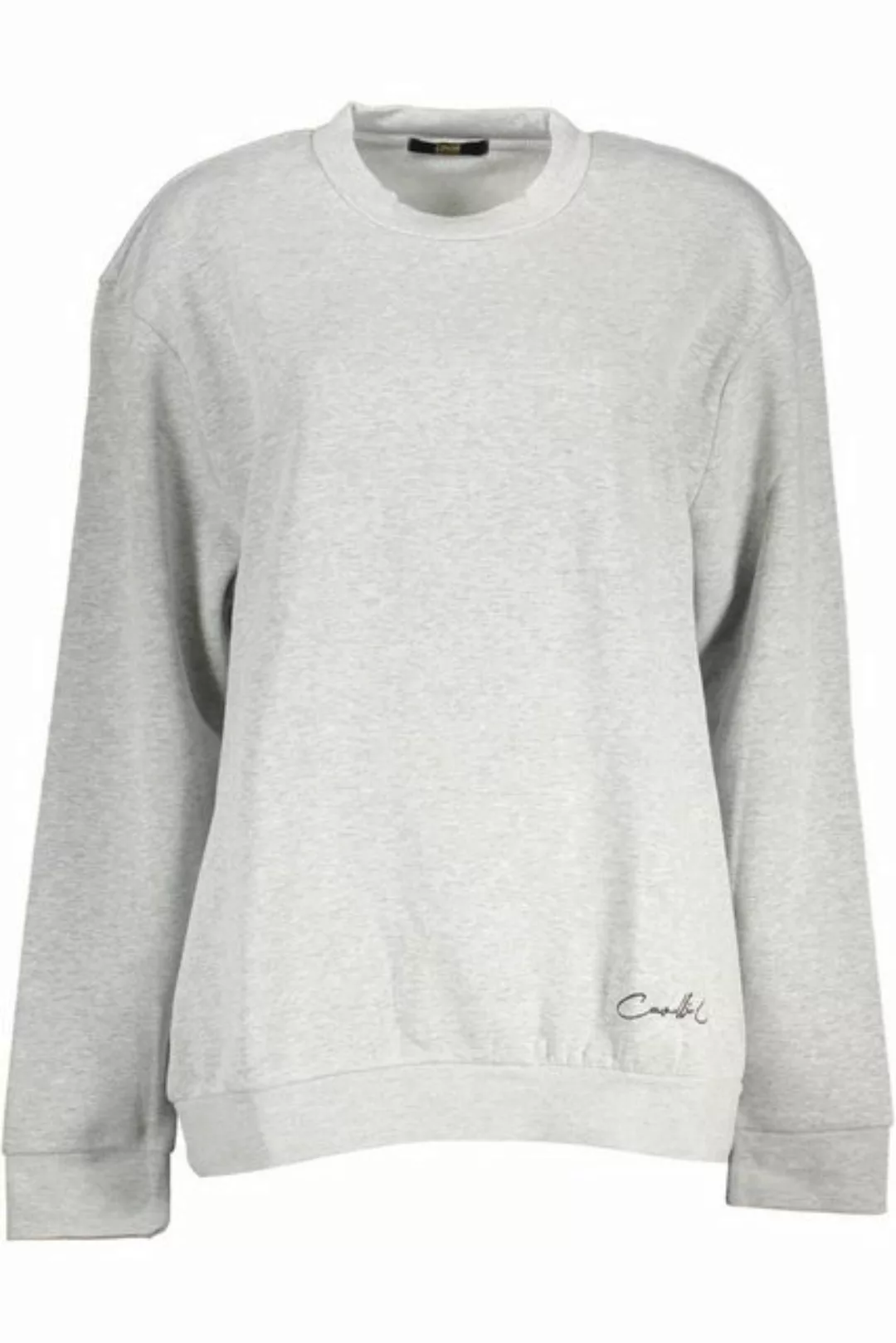 Cavalli Class Sweatshirt Elegantes Damen Langarm-Sweatshirt Grau mit günstig online kaufen