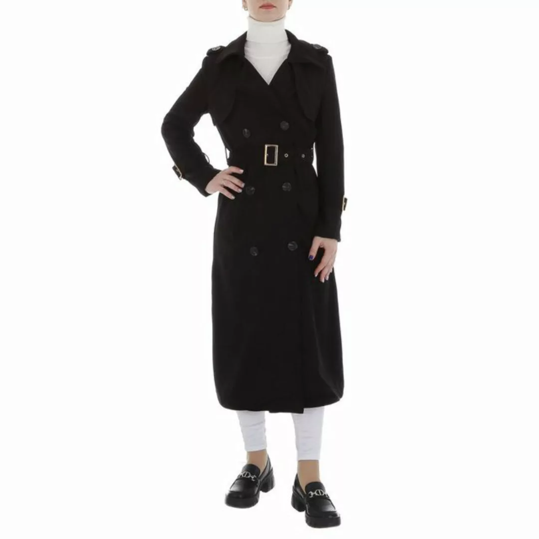 Ital-Design Trenchcoat Damen Elegant (86099063) Trenchcoat in Schwarz günstig online kaufen