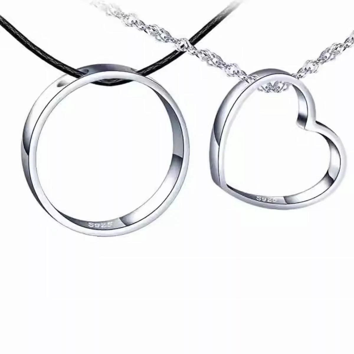 ELLAWIL Partnerkette Silberkette 2-teilige Herz & günstig online kaufen