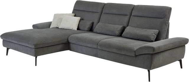 HUKLA Ecksofa HU-HP22156, Set, inkl. Kopfpolsterverstellung, optional mit S günstig online kaufen