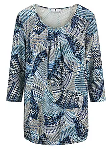 Rundhals-Shirt 3/4-Arm Anna Aura blau günstig online kaufen