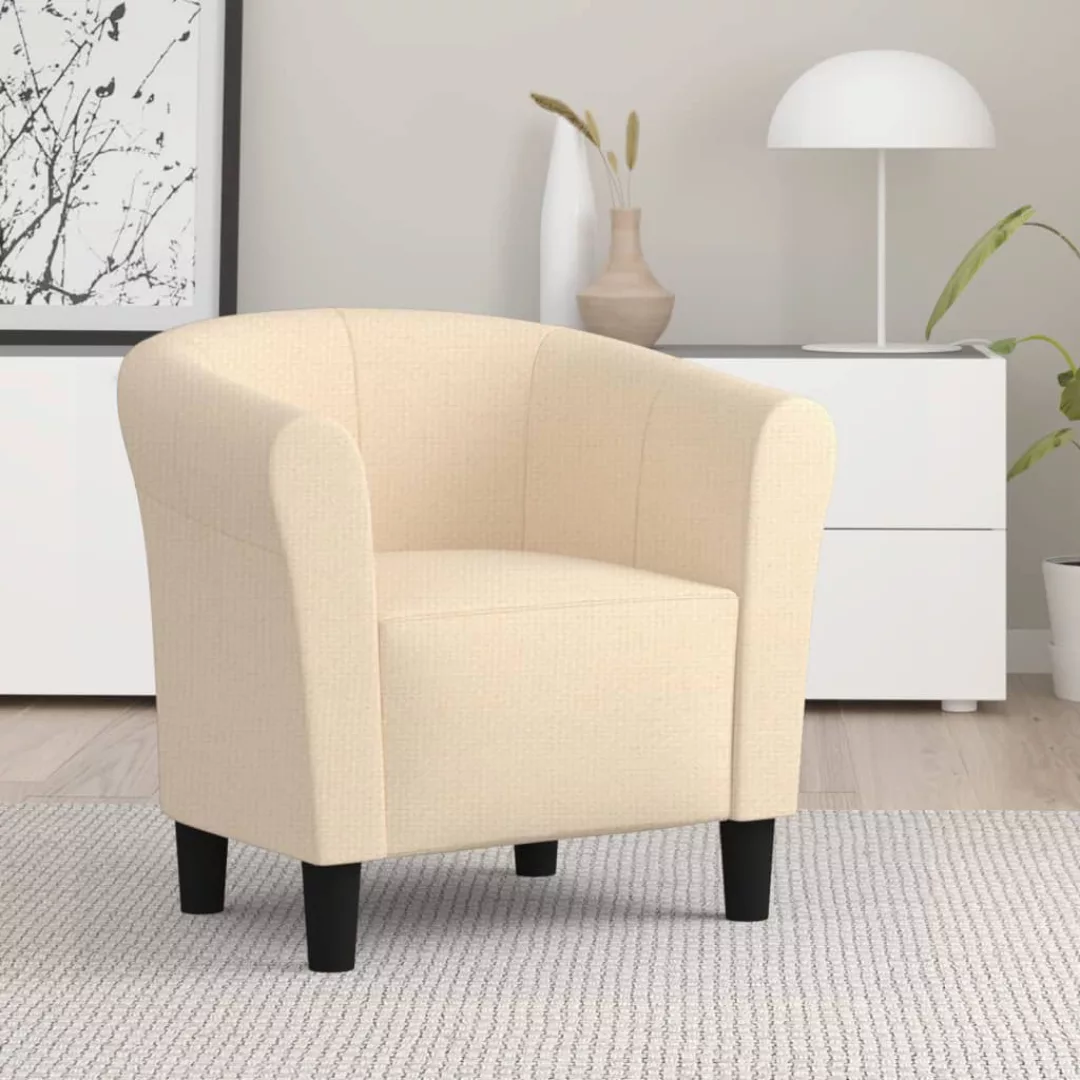 Vidaxl Sessel Creme Stoff günstig online kaufen