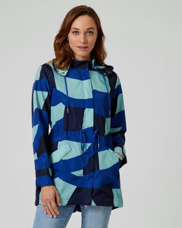Fiora Blue Jacke mit Grafikdruck günstig online kaufen