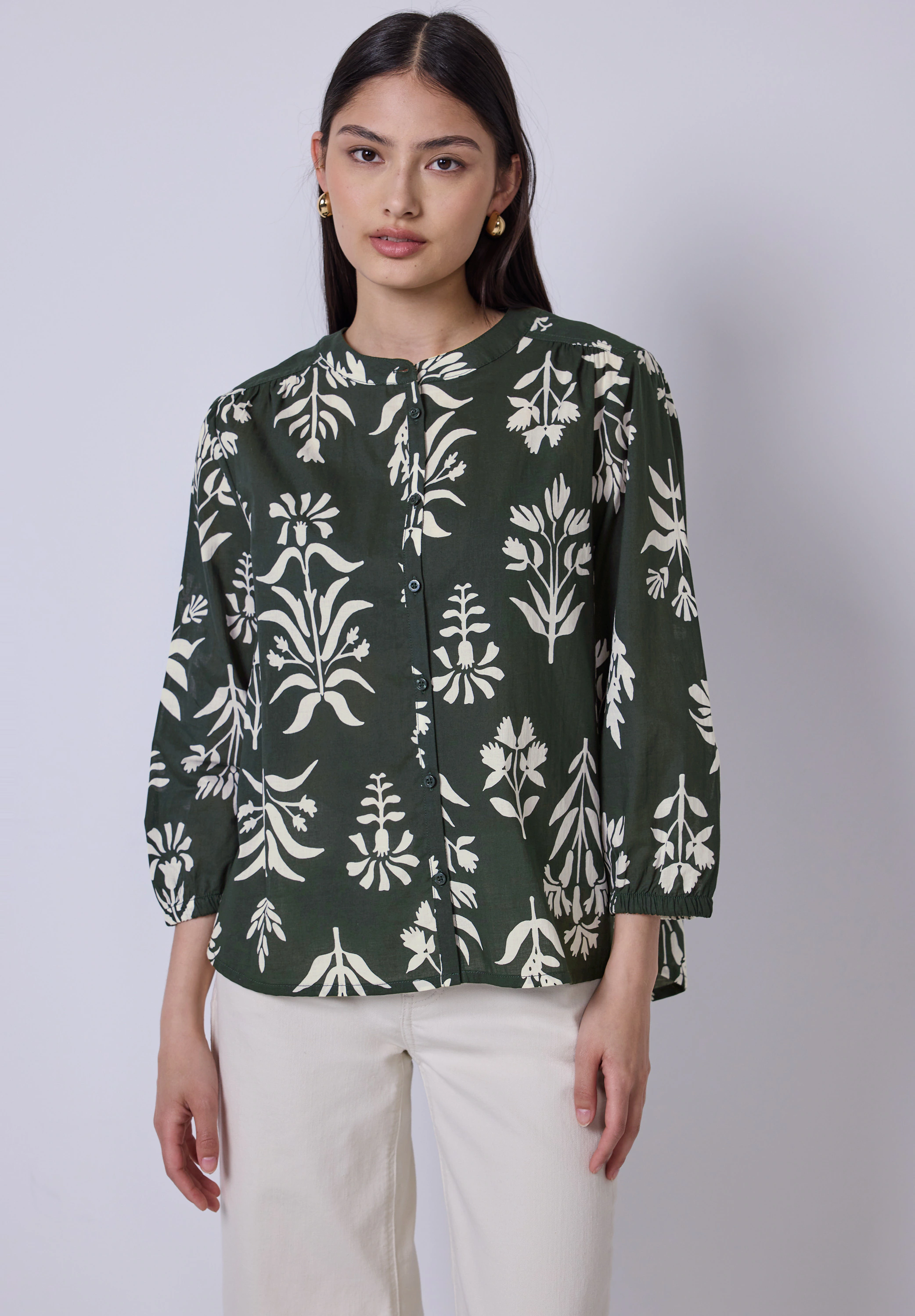 STREET ONE STUDIO Klassische Bluse, aus reiner Baumwolle günstig online kaufen