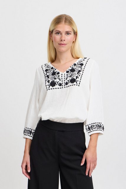 b.young Kurzarmbluse BYICOLET VNECK BLOUSE - leichte Baumwoll-Kurzarmbluse günstig online kaufen