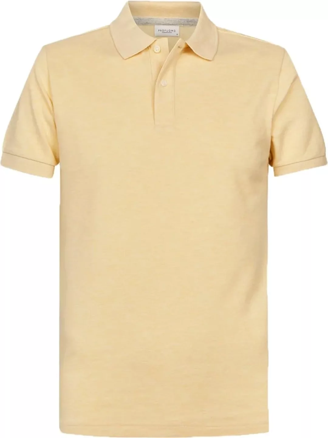 Profuomo Poloshirt Gelb Melange - Größe M günstig online kaufen