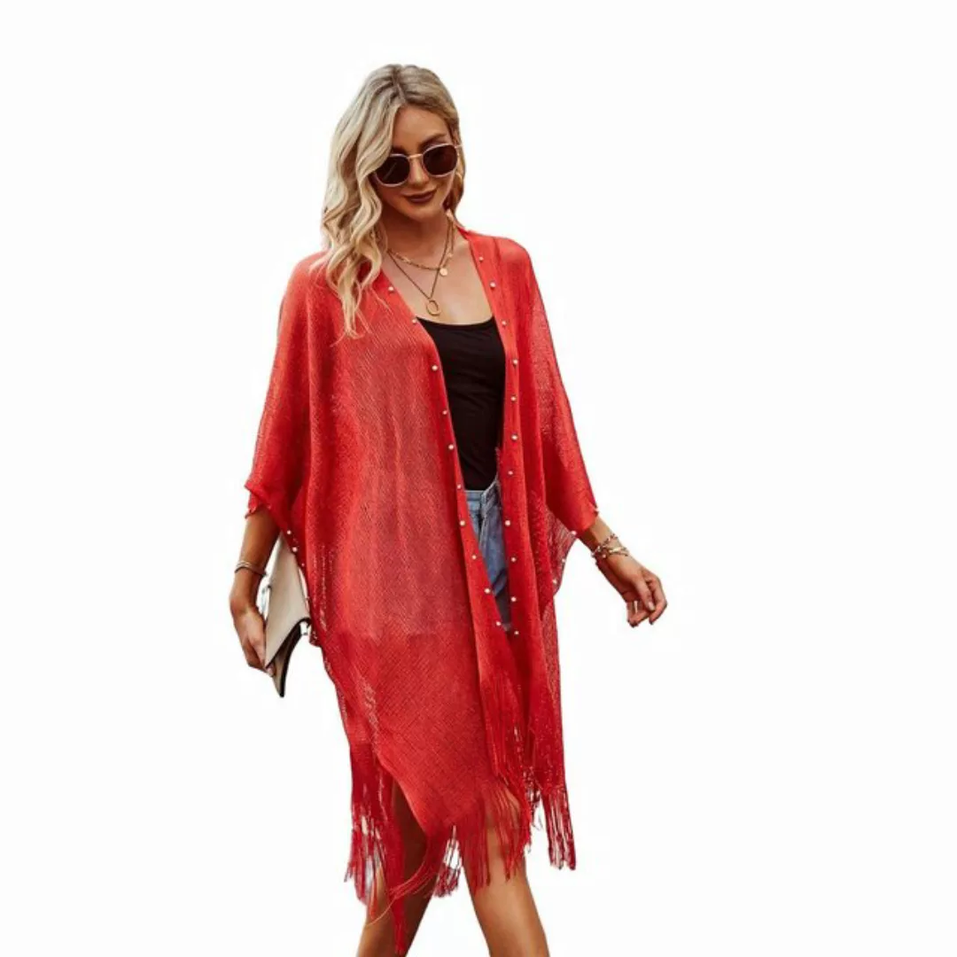 AUKUU Strandkleid Sommerstrand-Umhang-Cardigan-Abdeckung Sonnenschutzkleidu günstig online kaufen