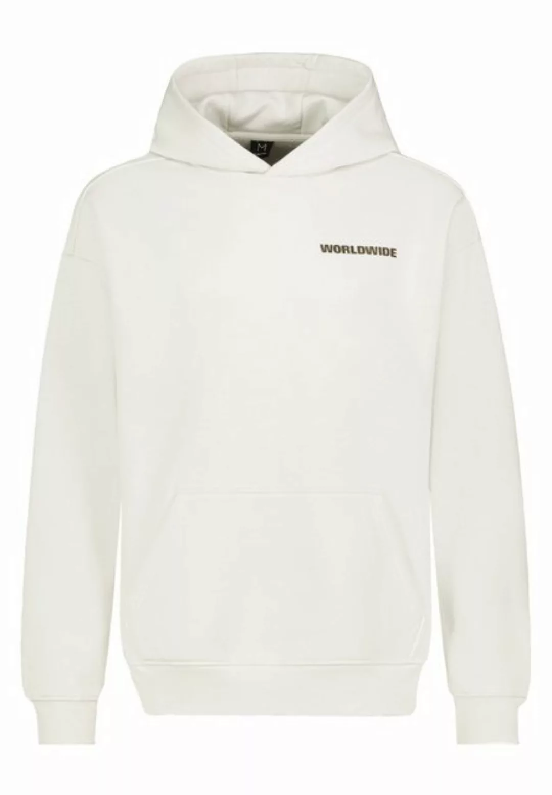 SUBLEVEL Hoodie Kapuzenpullover mit Print und Kängurutasche Sweat WORLDWIDE günstig online kaufen