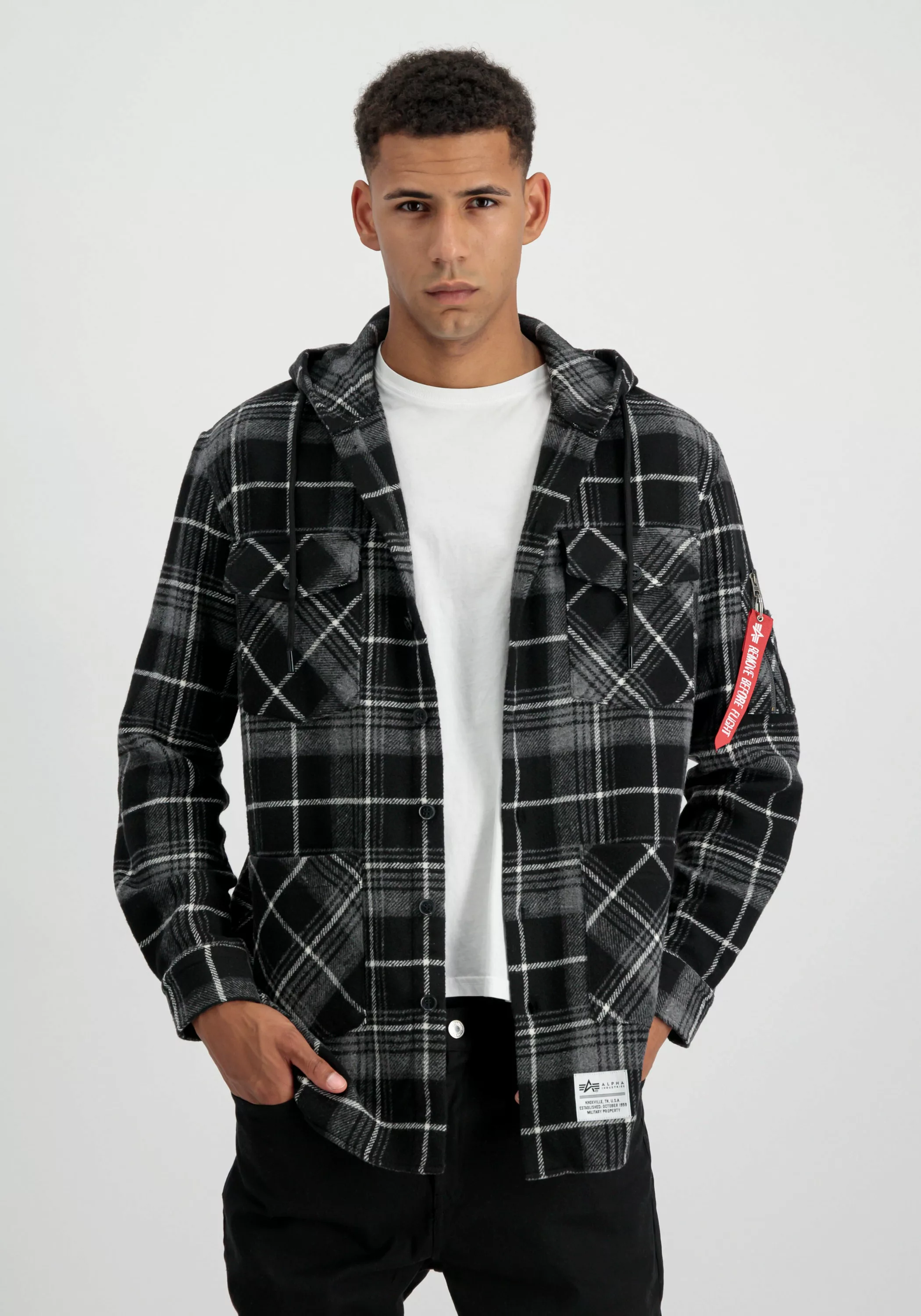 Alpha Industries Hoodie "Alpha Industries Men - Shirts Flannel Hoodie Shirt günstig online kaufen