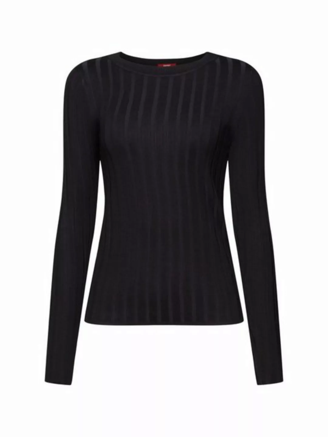 edc by Esprit Rundhalspullover Sweatshirt aus Rippstrick günstig online kaufen