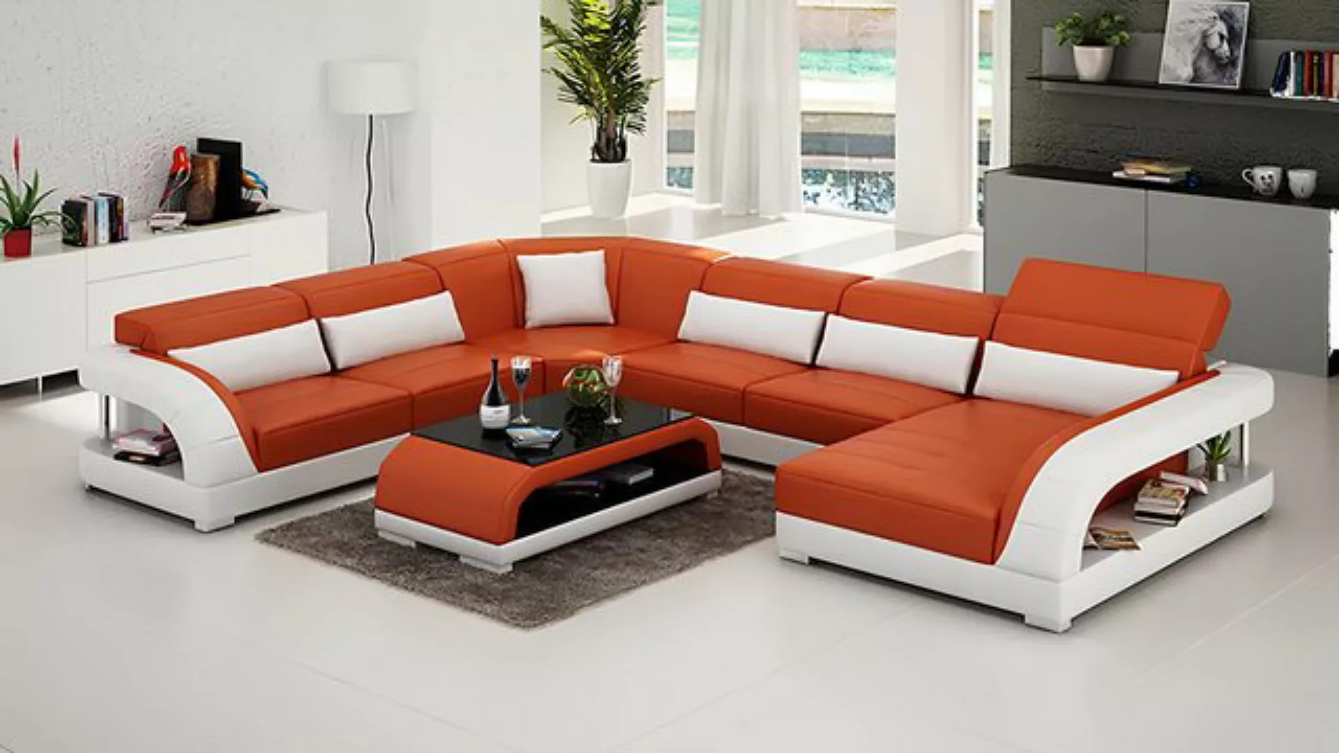 Xlmoebel Ecksofa Designer Wohnlandschaft mit Eckcouch und Polstergarnitur, günstig online kaufen