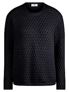 Rundhals-Pullover Peter Hahn blau günstig online kaufen