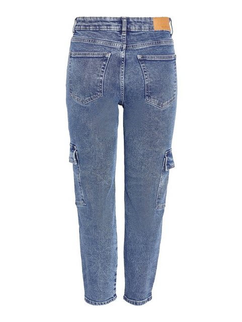 Noisy may Slim-fit-Jeans Cargo Jeans Regular Denim Hose NMMONI 6814 in Blau günstig online kaufen