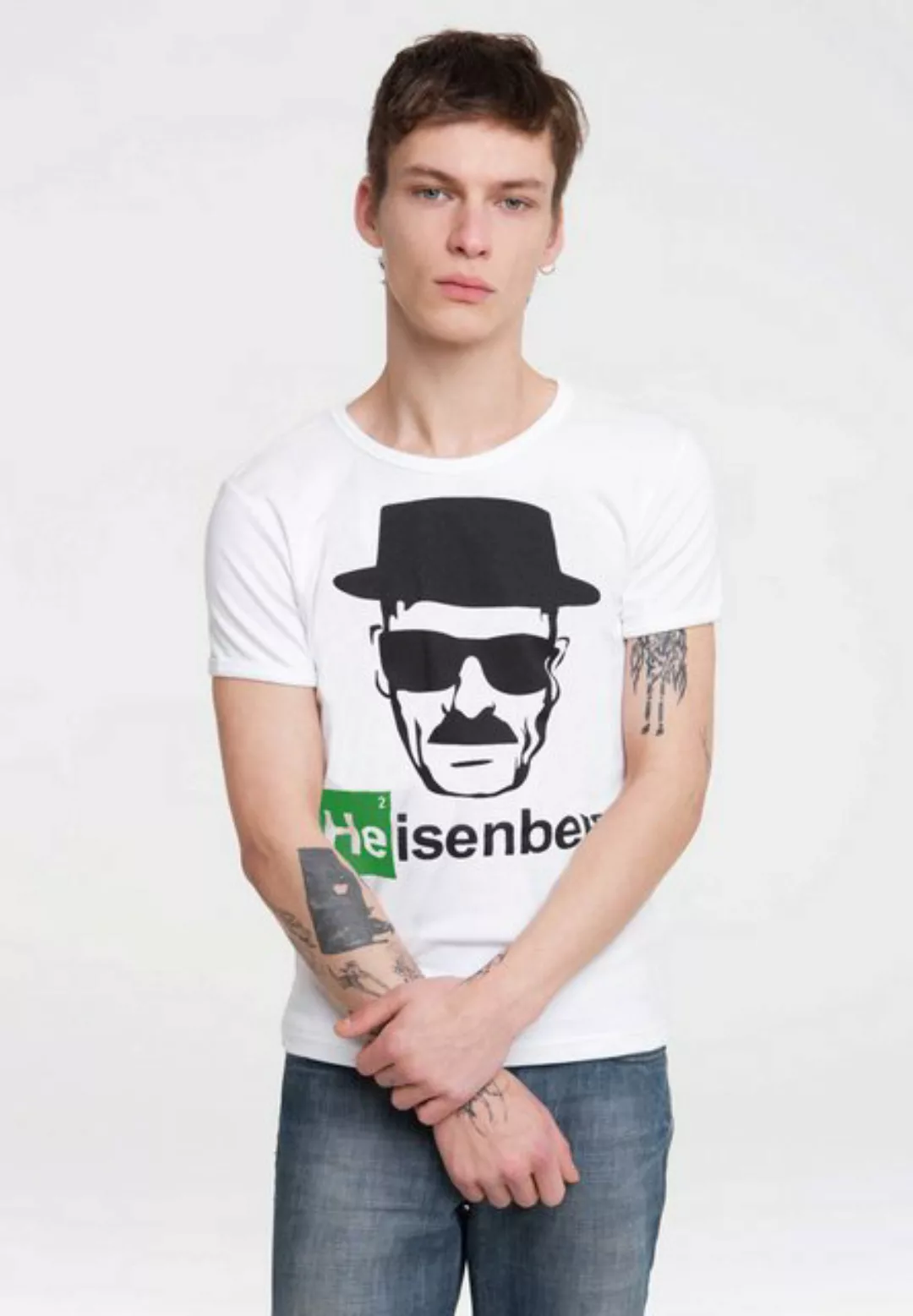 LOGOSHIRT T-Shirt Heisenberg mit coolem Heisenberg-Print günstig online kaufen