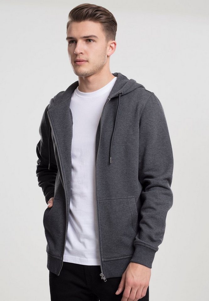 URBAN CLASSICS Kapuzenpullover TB1788 - Basic Zip Hoody charcoal S günstig online kaufen