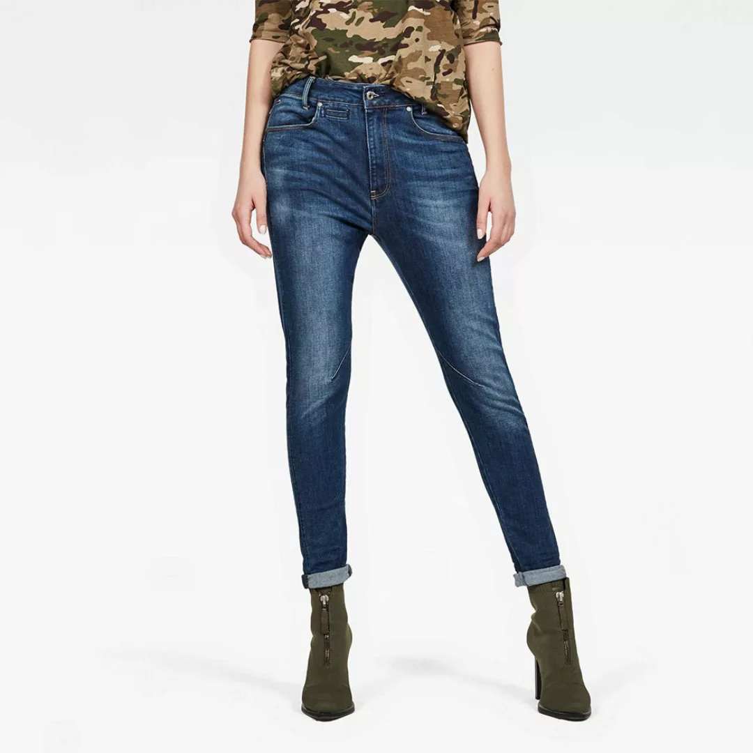 G-star D-staq Mid Waist Boyfriend Slim Jeans 24 Faded Medium Aged günstig online kaufen