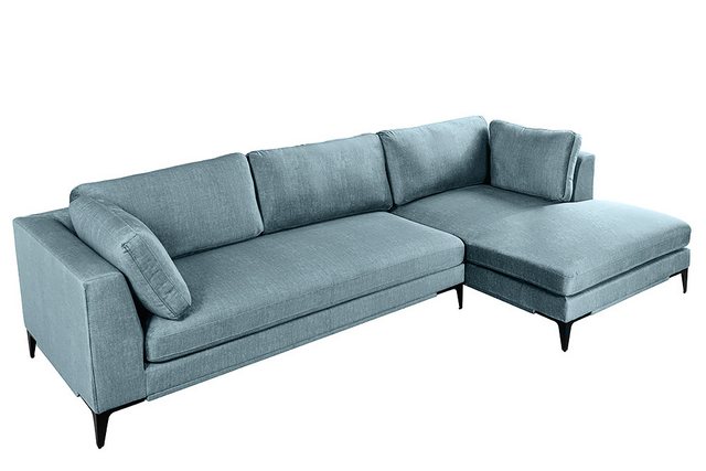 riess-ambiente Ecksofa SIGNUM 315cm petrol · XXL-Eckcouch mit Samt-Bezug & günstig online kaufen