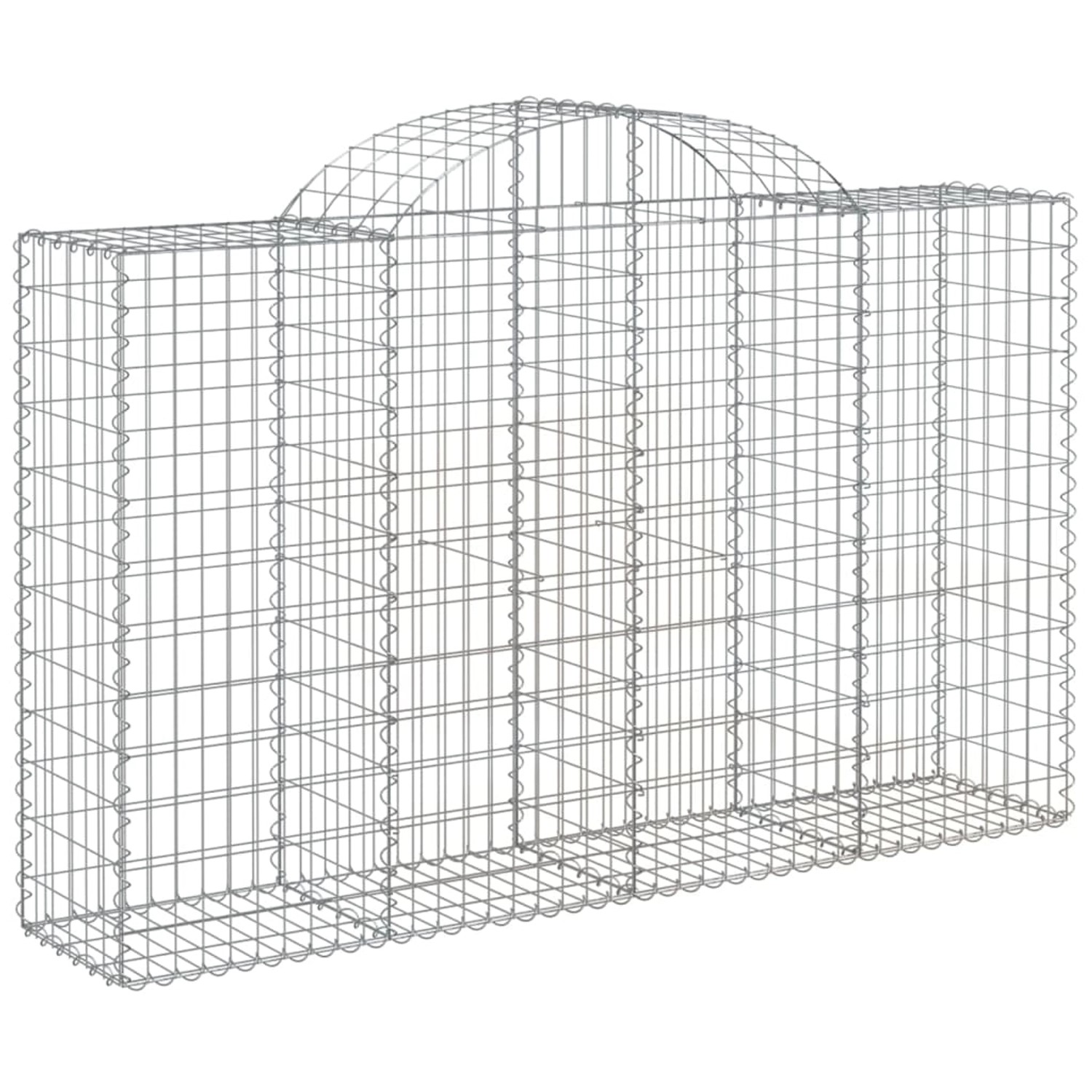 vidaXL Gabionen mit Hochbogen 20Stk 200x50x120/140cm Eisen 1666108 günstig online kaufen