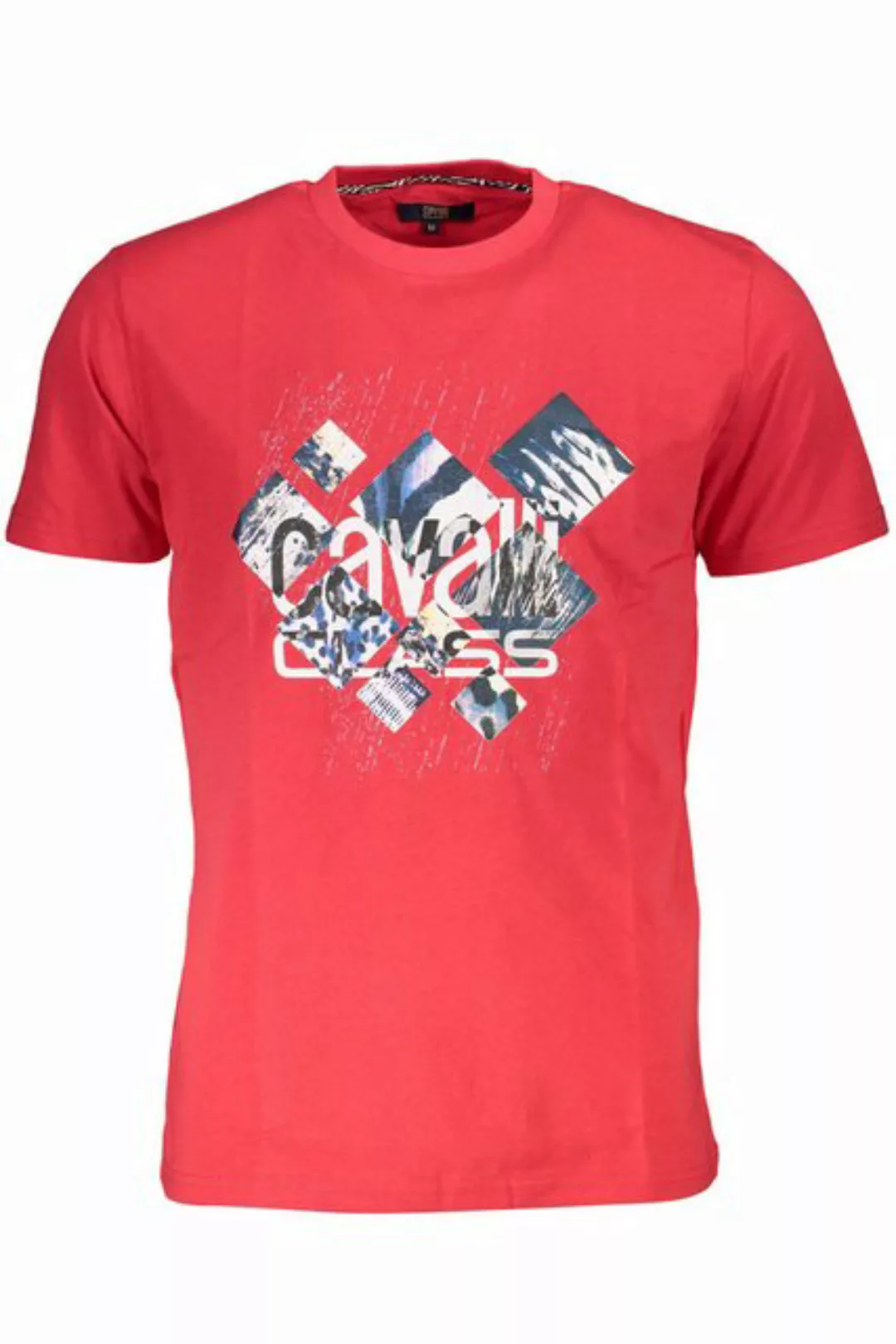 Cavalli Class T-Shirt Herren Kurzarm T-Shirt Rot – Stylisches Shirt mit günstig online kaufen