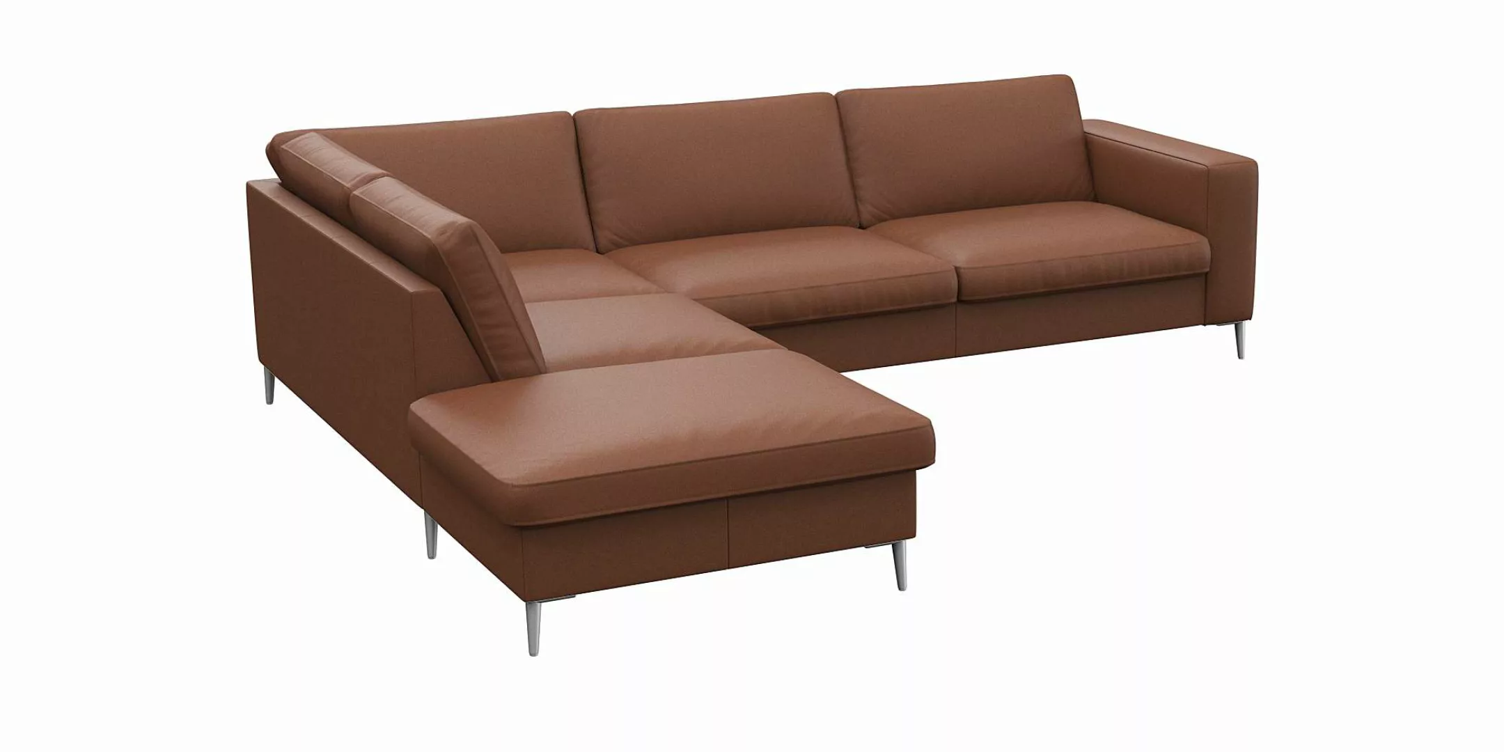 FLEXLUX Ecksofa »Fiore, super Sitzkomfort durch Kaltschaum im Sitz, L-Form« günstig online kaufen