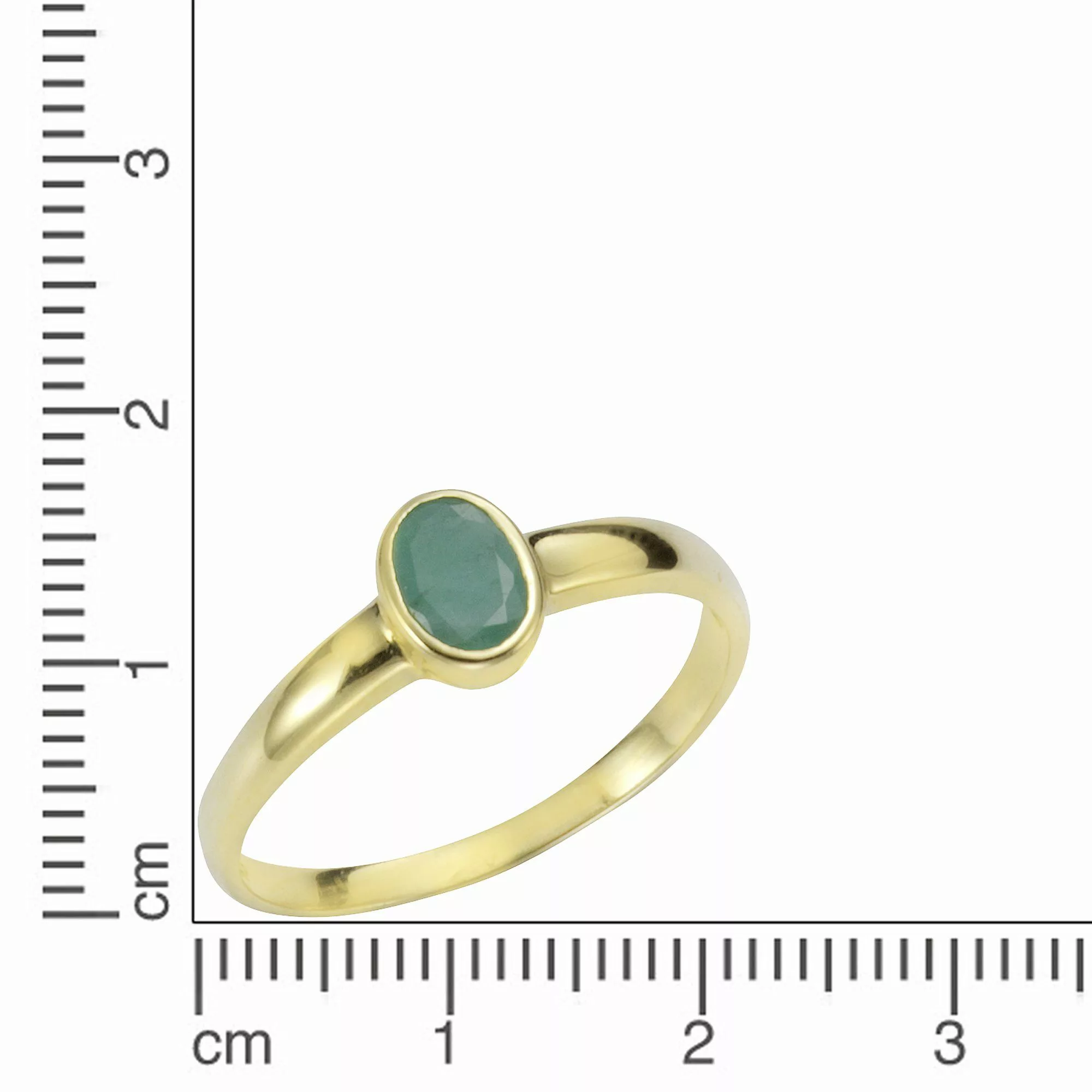 Vivance Fingerring 375/- Gelbgold mit Smaragd günstig online kaufen