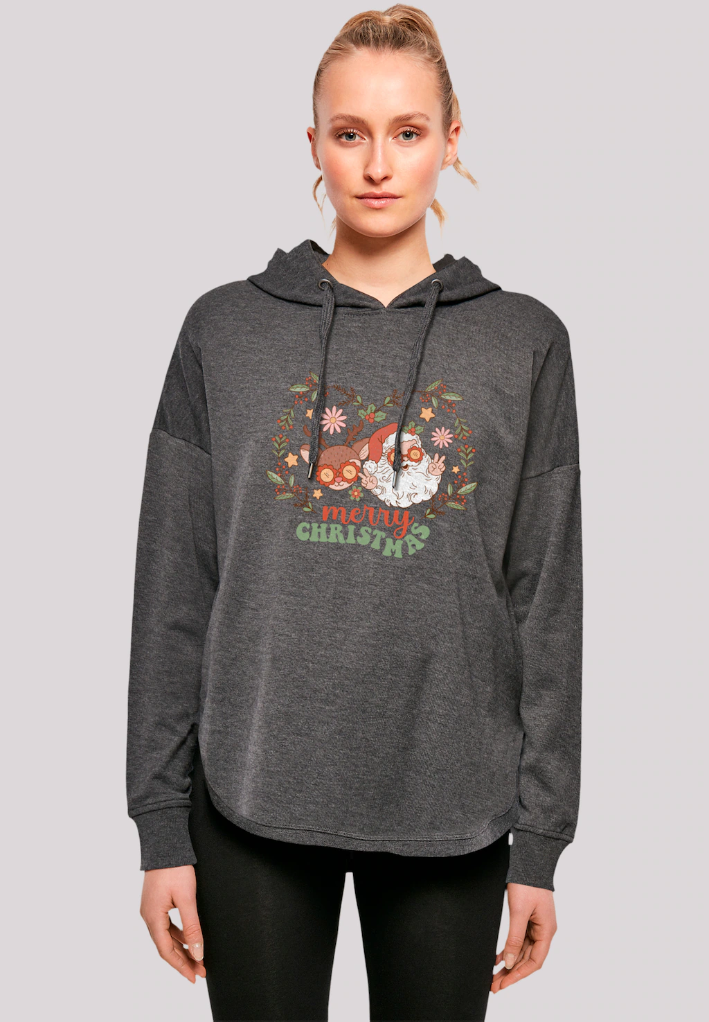 F4NT4STIC Kapuzenpullover Weihnachten Hippie Santa And Reindeer Premium Qua günstig online kaufen