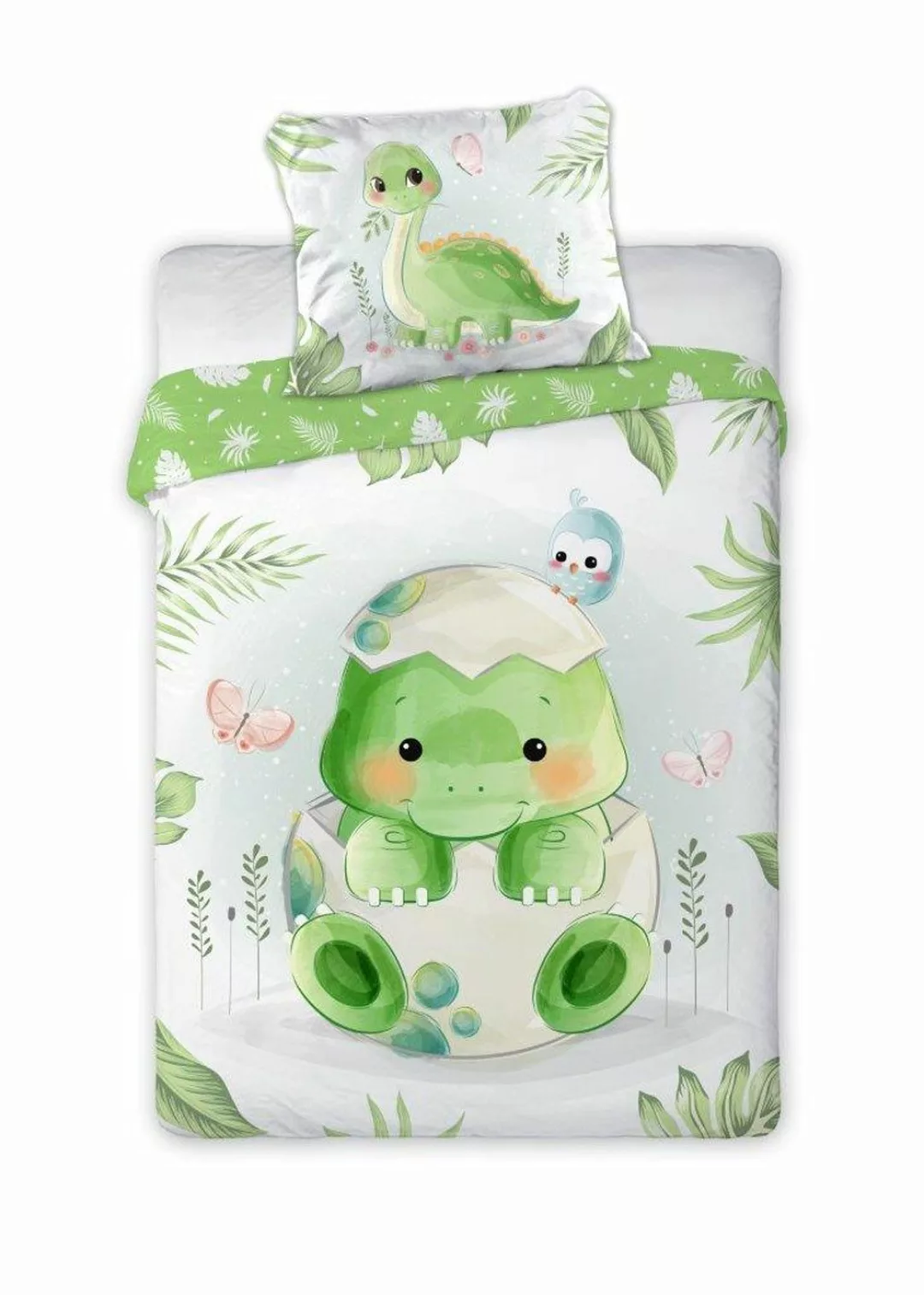 texpot Bettwäsche Kinderbettwäsche Dinobaby bedruckt Garnitur, günstig online kaufen