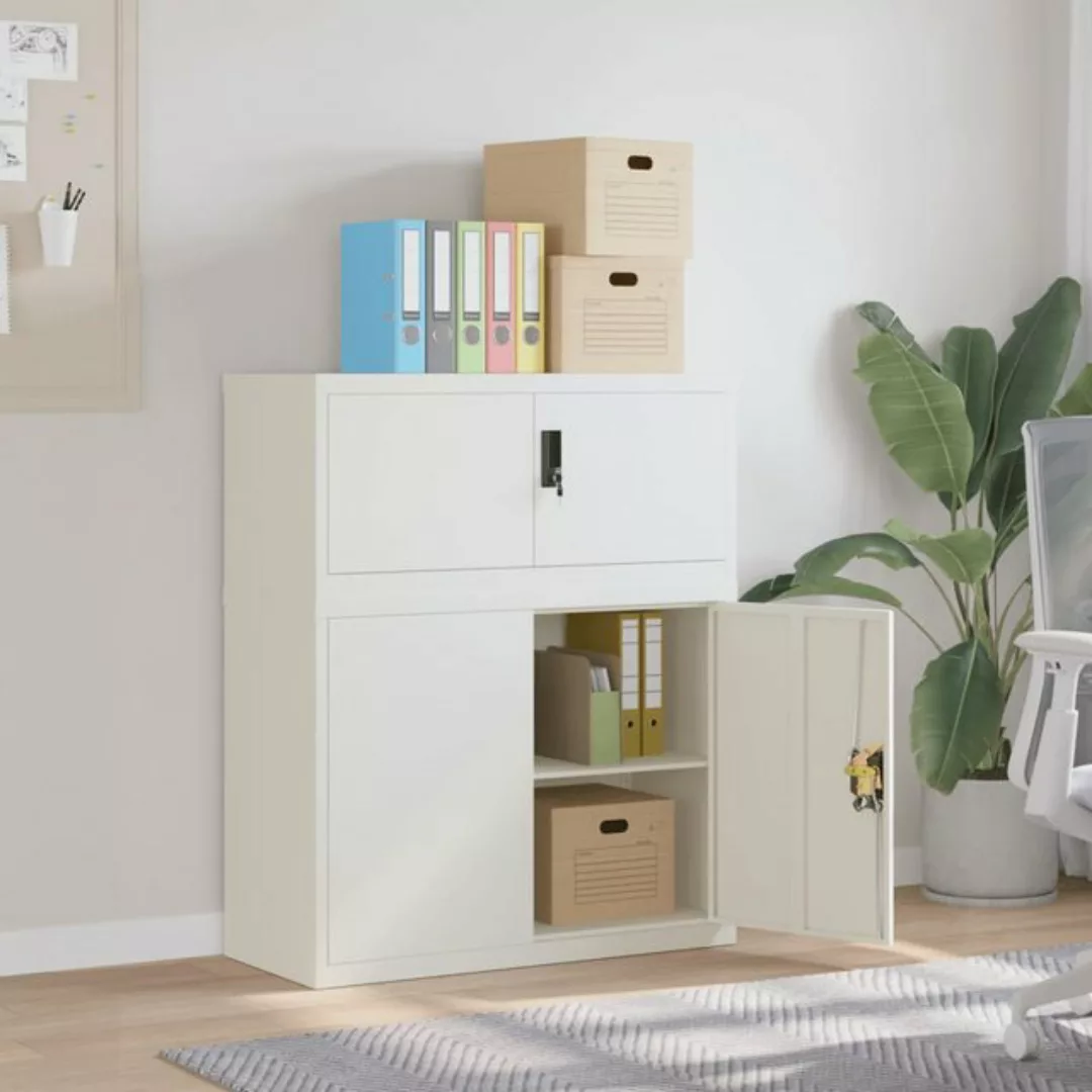 vidaXL Aktenschrank Aktenschrank Büroschrank Home Office Ablage Büro Weiß 9 günstig online kaufen