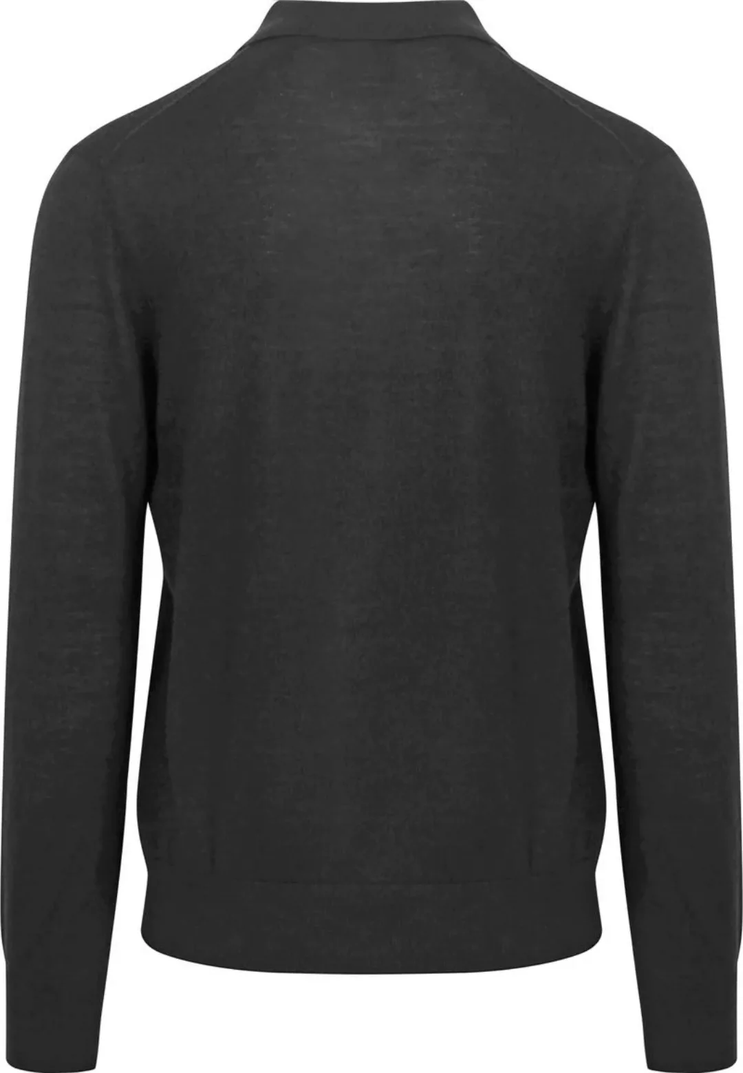 King Essentials The Robert Long Sleeve Poloshirt Merino Schwarz - Größe XXL günstig online kaufen