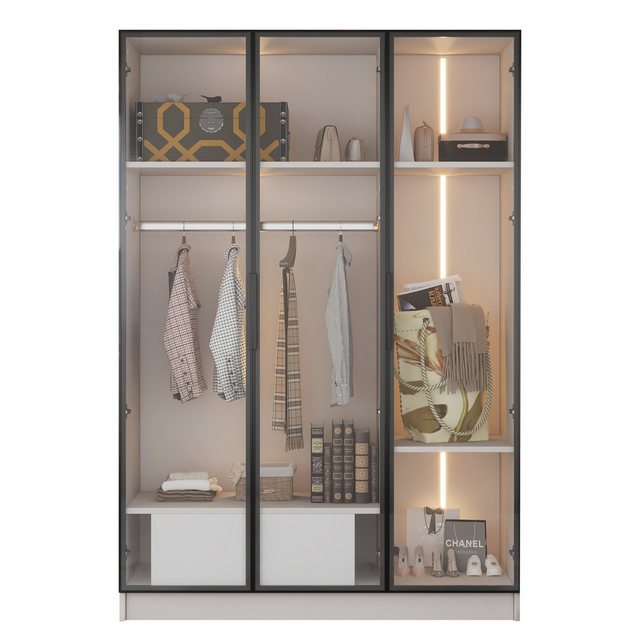 Blusmart Kleiderschrank Geräumiger und eleganter weißer Kleiderschrank (Mit günstig online kaufen