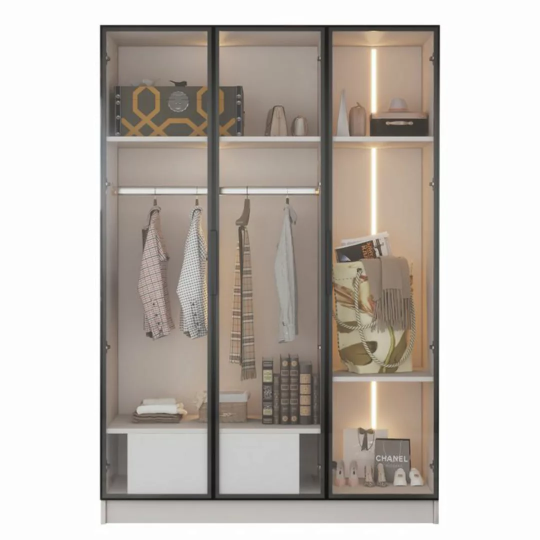 Blusmart Kleiderschrank Geräumiger und eleganter weißer Kleiderschrank (Mit günstig online kaufen