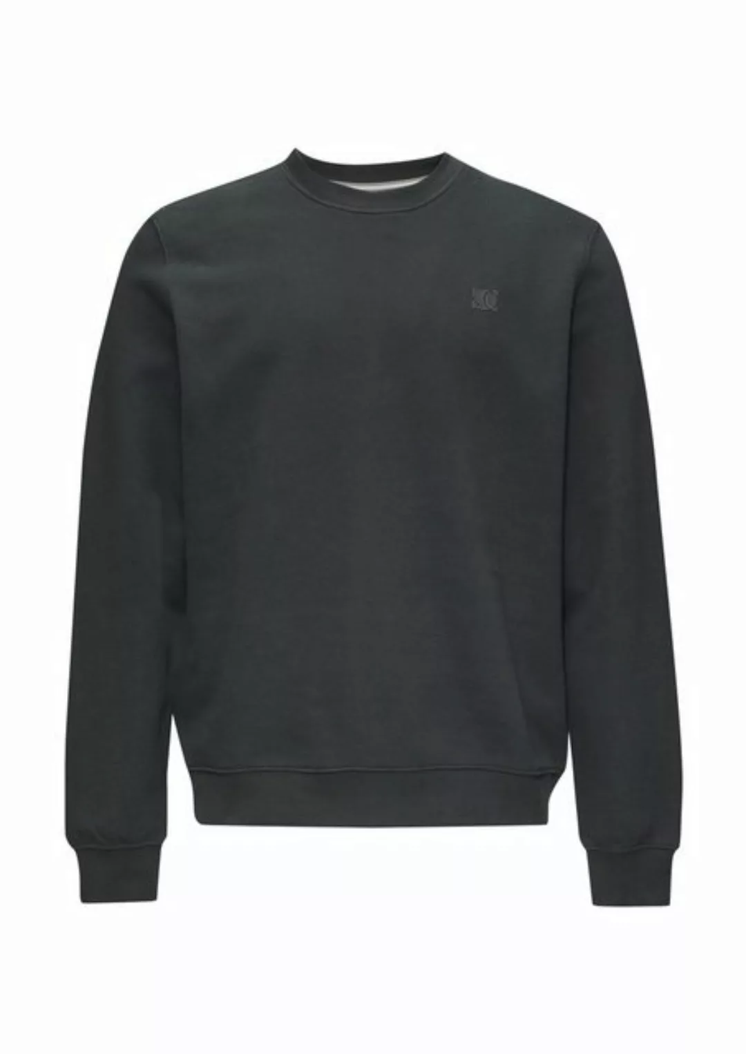 s.Oliver Sweatshirt Sweatshirt (1-tlg) Rundhals, Langarm, Logo, Rippbündche günstig online kaufen