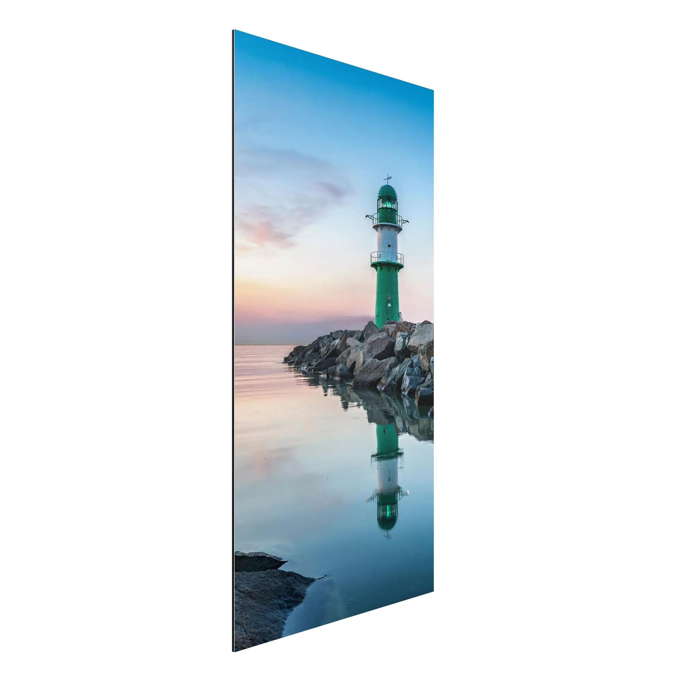 Alu-Dibond Bild Sunset at the Lighthouse günstig online kaufen