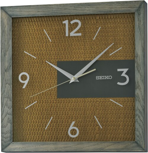 Seiko Wanduhr, Quarzuhr, Holz, durchlaufende Sekunde, Wohnzimmer, Esszimmer günstig online kaufen