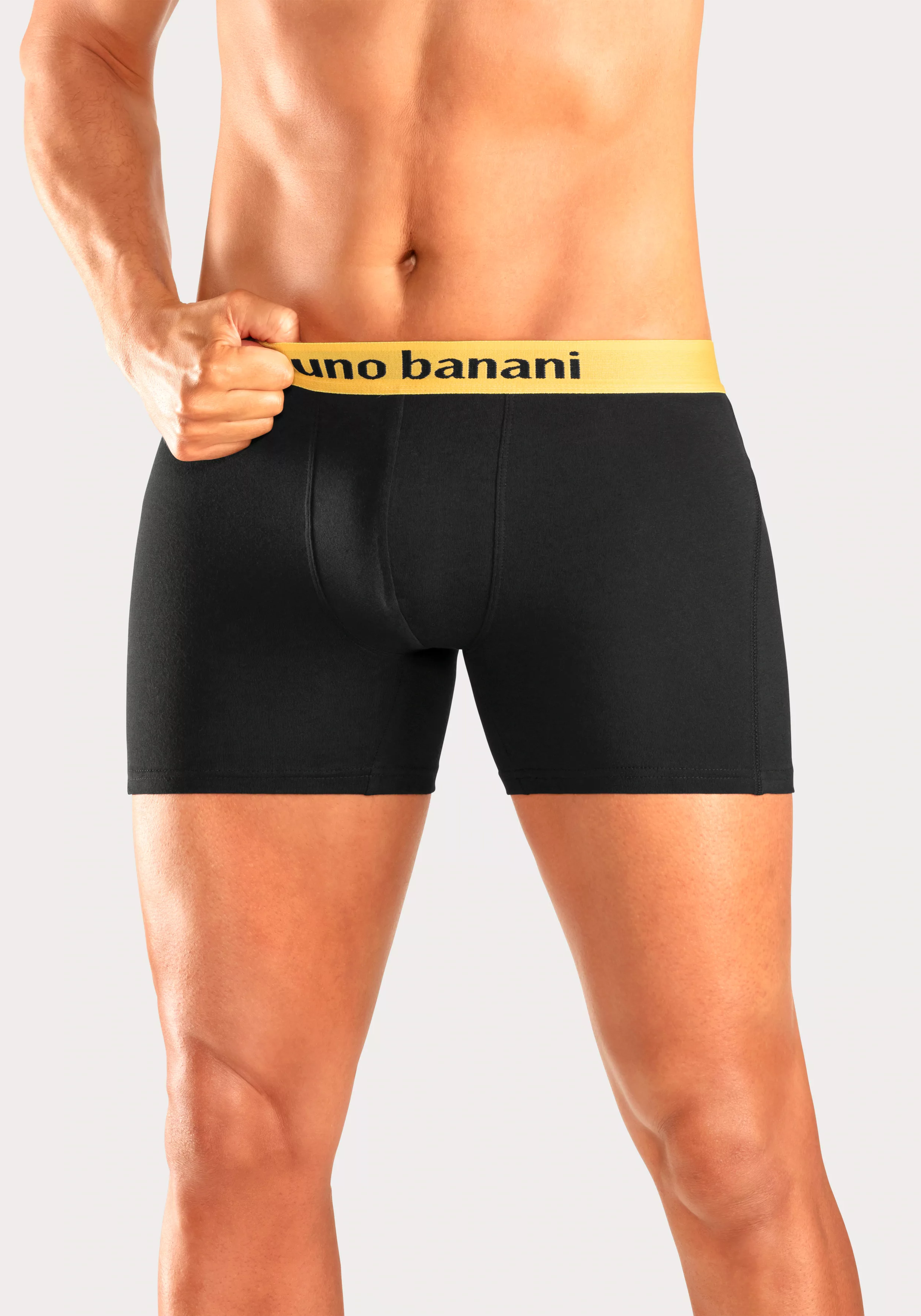 Bruno Banani Boxer "Unterhose für Herren", (Packung, 4 St.), mit längerem B günstig online kaufen