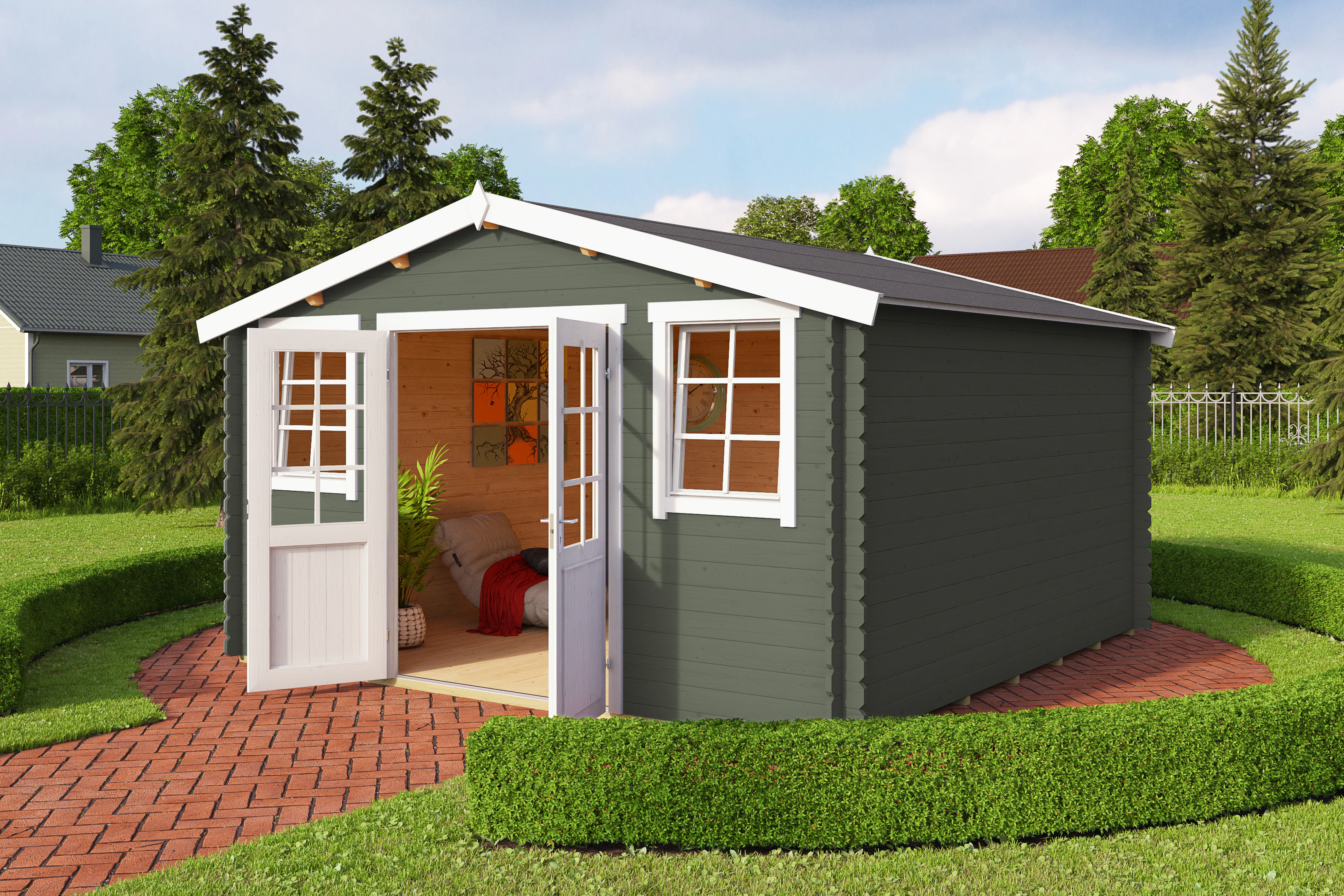 Nordic Holz Gartenhaus "Wels 4" günstig online kaufen