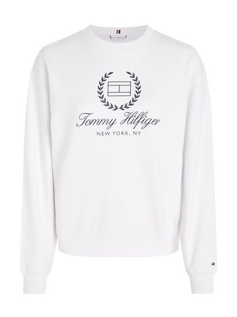 Tommy Hilfiger Sweatshirt REG FLAG SCRIPT CNK SWTSHRT mit Logodruck auf der günstig online kaufen