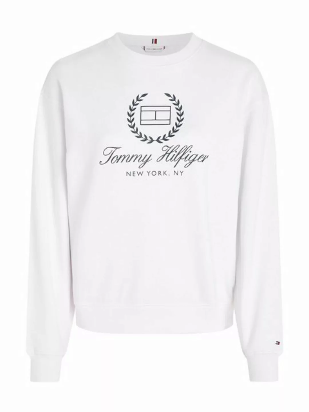 Tommy Hilfiger Sweatshirt REG FLAG SCRIPT CNK SWTSHRT mit Logodruck auf der günstig online kaufen