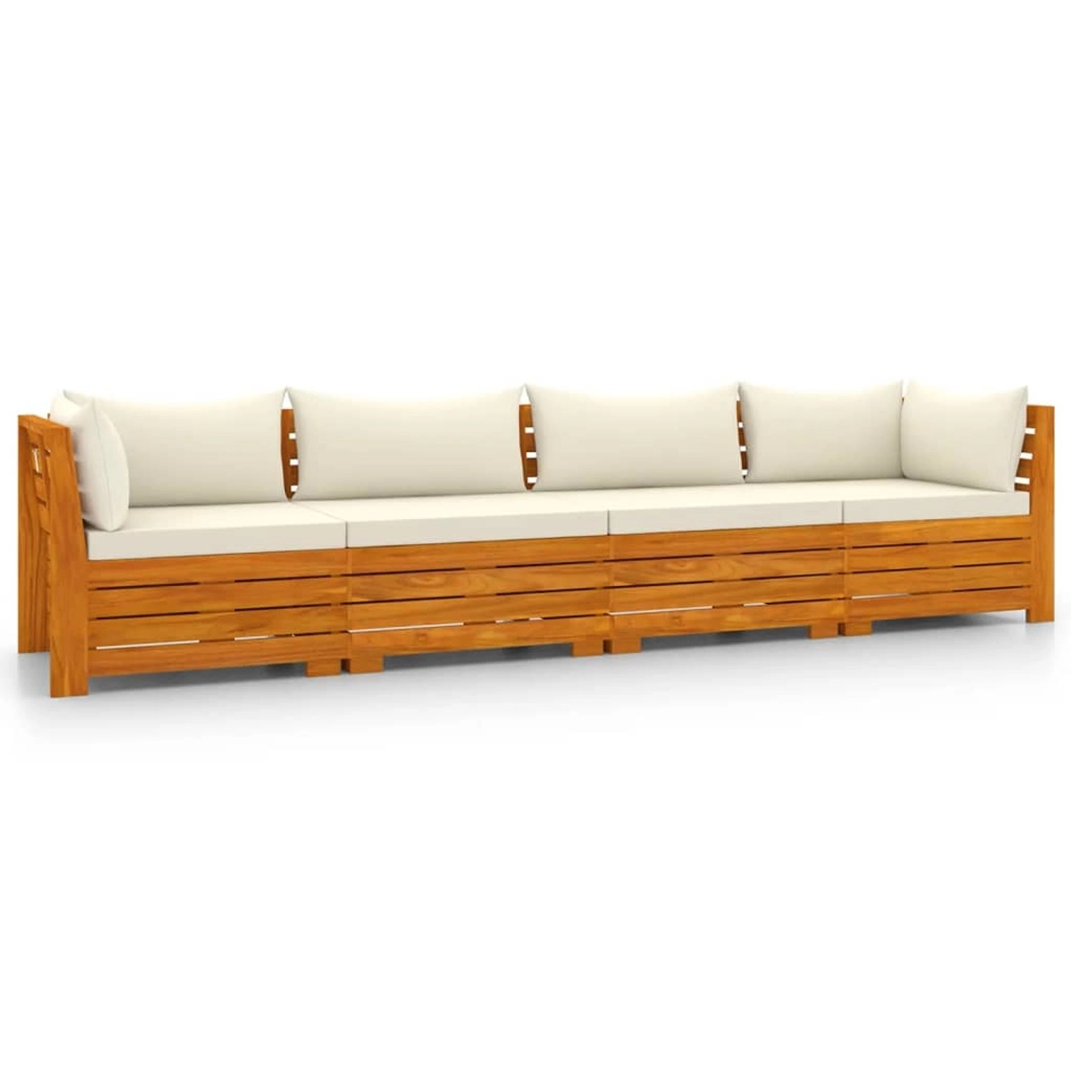 4-sitzer-gartensofa Mit Kissen Massivholz Akazie günstig online kaufen